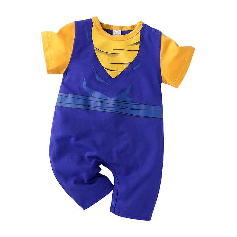 Summer Cartoon Anime Baby Boy Short Sleeve Romper