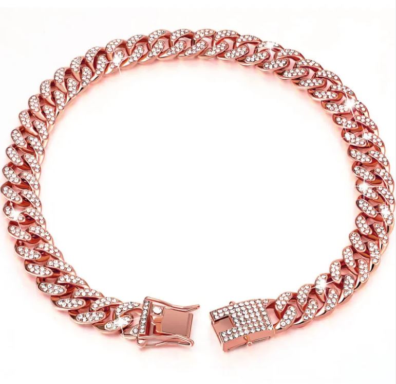 Diamond Hip Hop Dog Collar Necklace