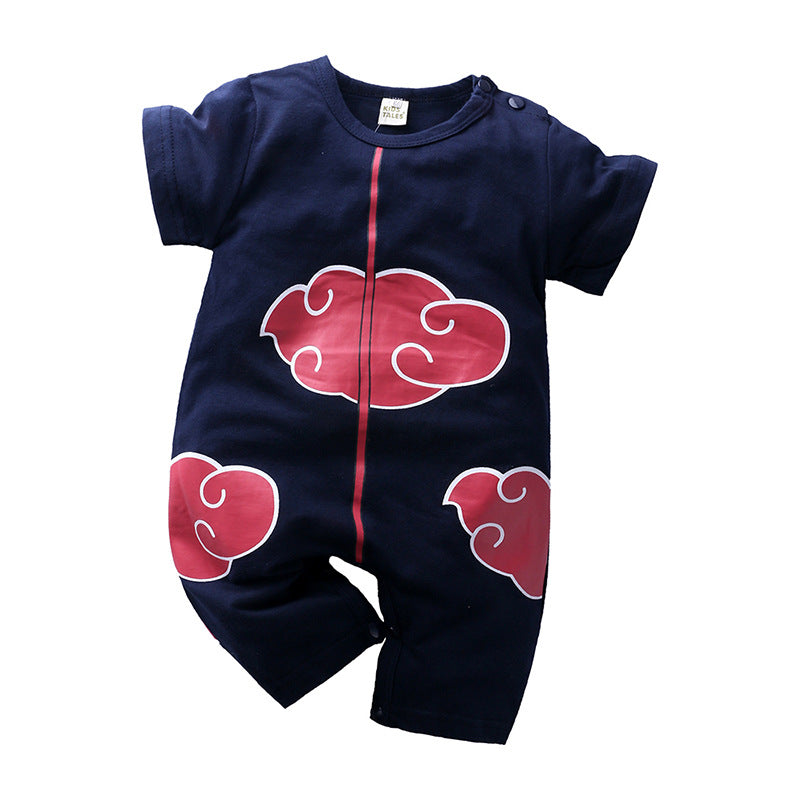 Summer Cartoon Anime Baby Boy Short Sleeve Romper